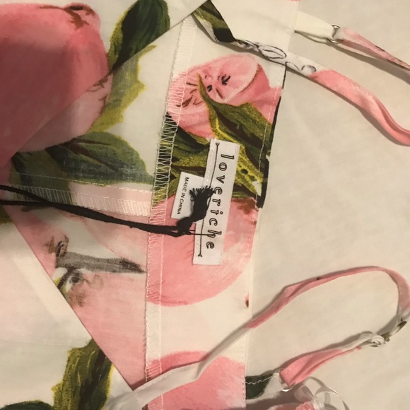 Love Riche Ivory and Pink Lemon Cutout Top - Picture 8 of 8